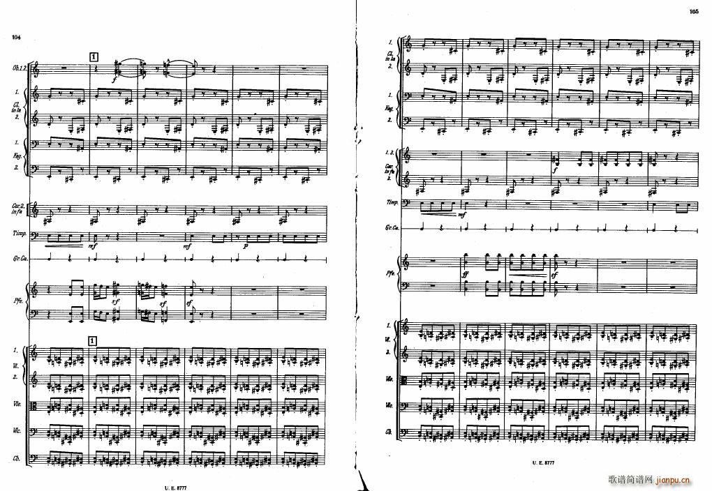 Bartok SZ 83 Piano Concerto No1 Full Score 二12