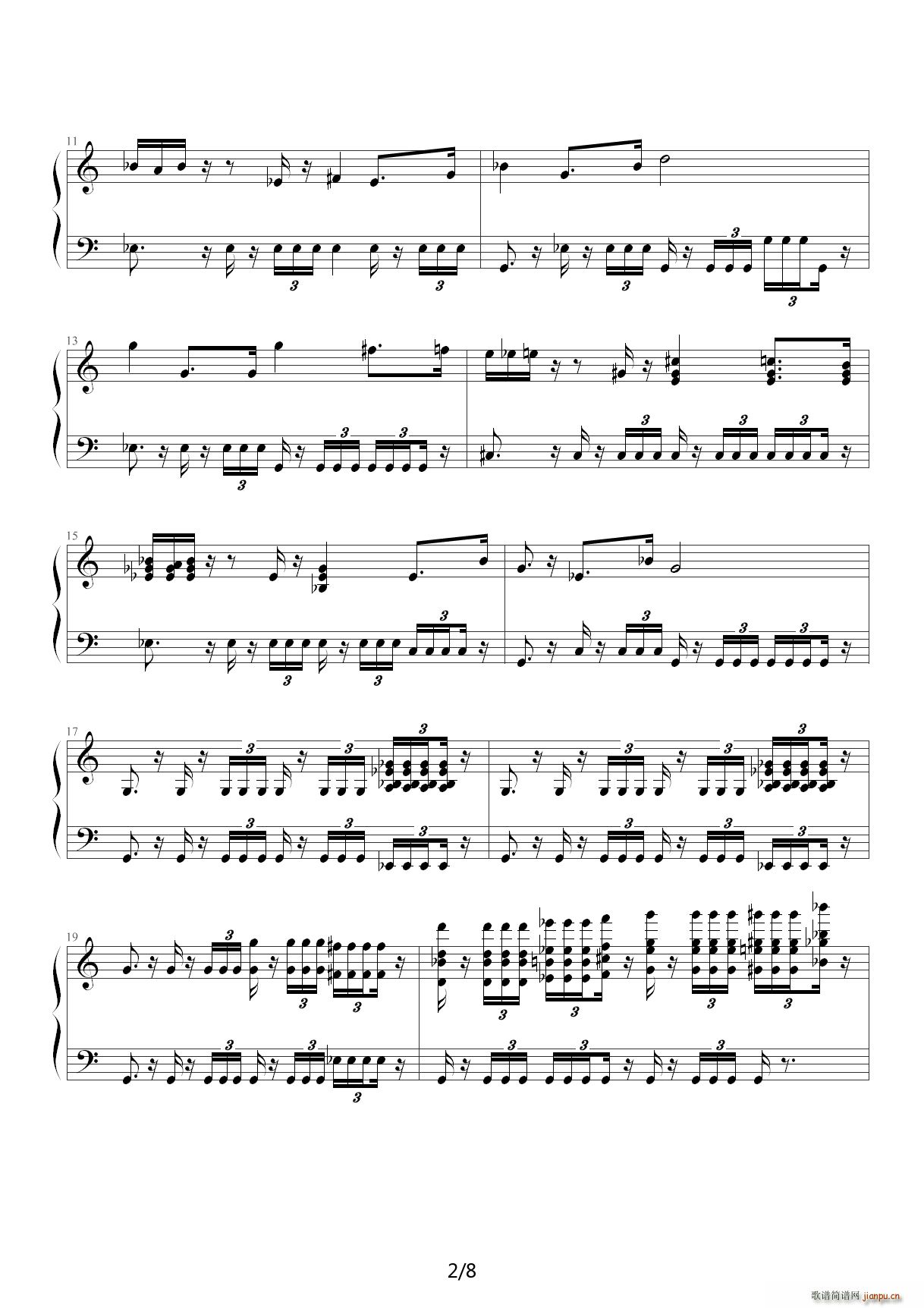 帝国进行曲 C调2