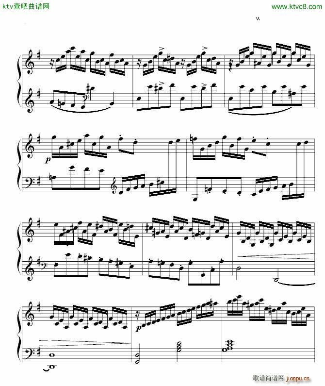 小型练习曲_莫什科夫斯基 Moszkowski2