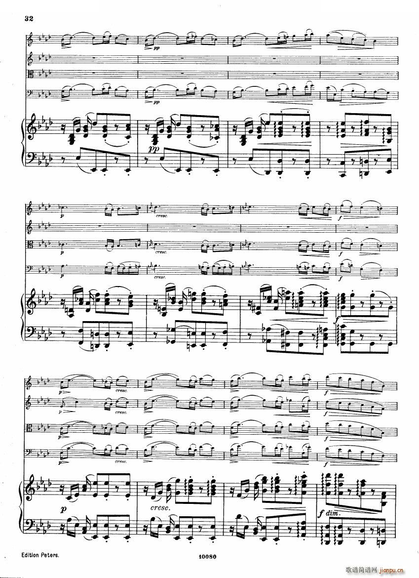 Brahms op 34 Piano Quintet f-minor score（一）31