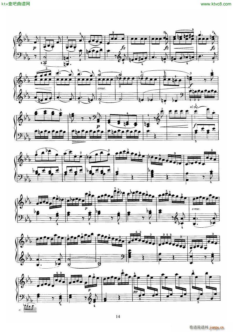 Piano Sonata No 52 in Eb14