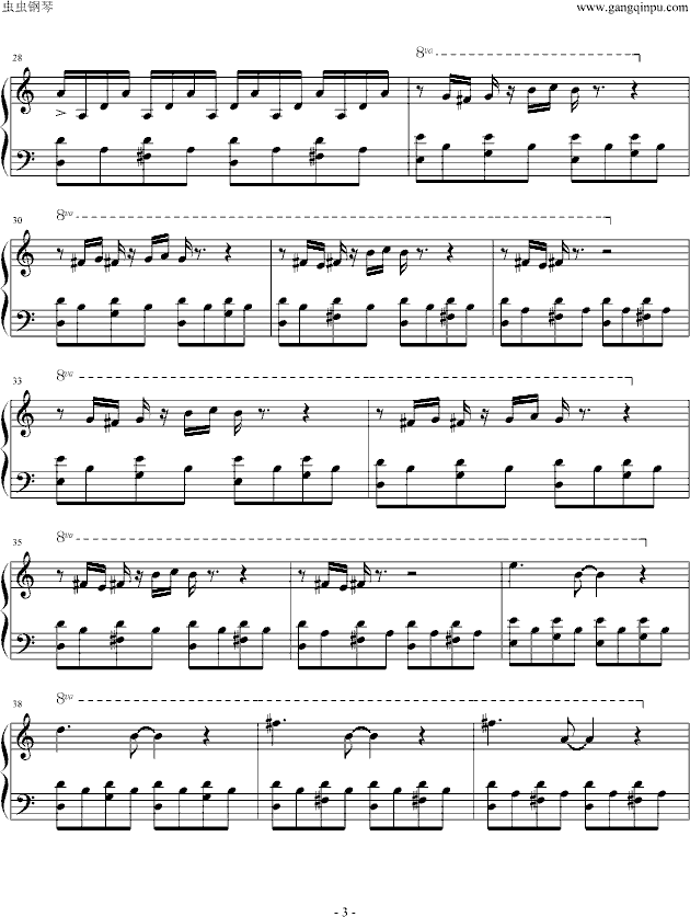 Comptine D'un Autre ete(天使爱美丽)-钢琴谱(钢琴曲)-影视3