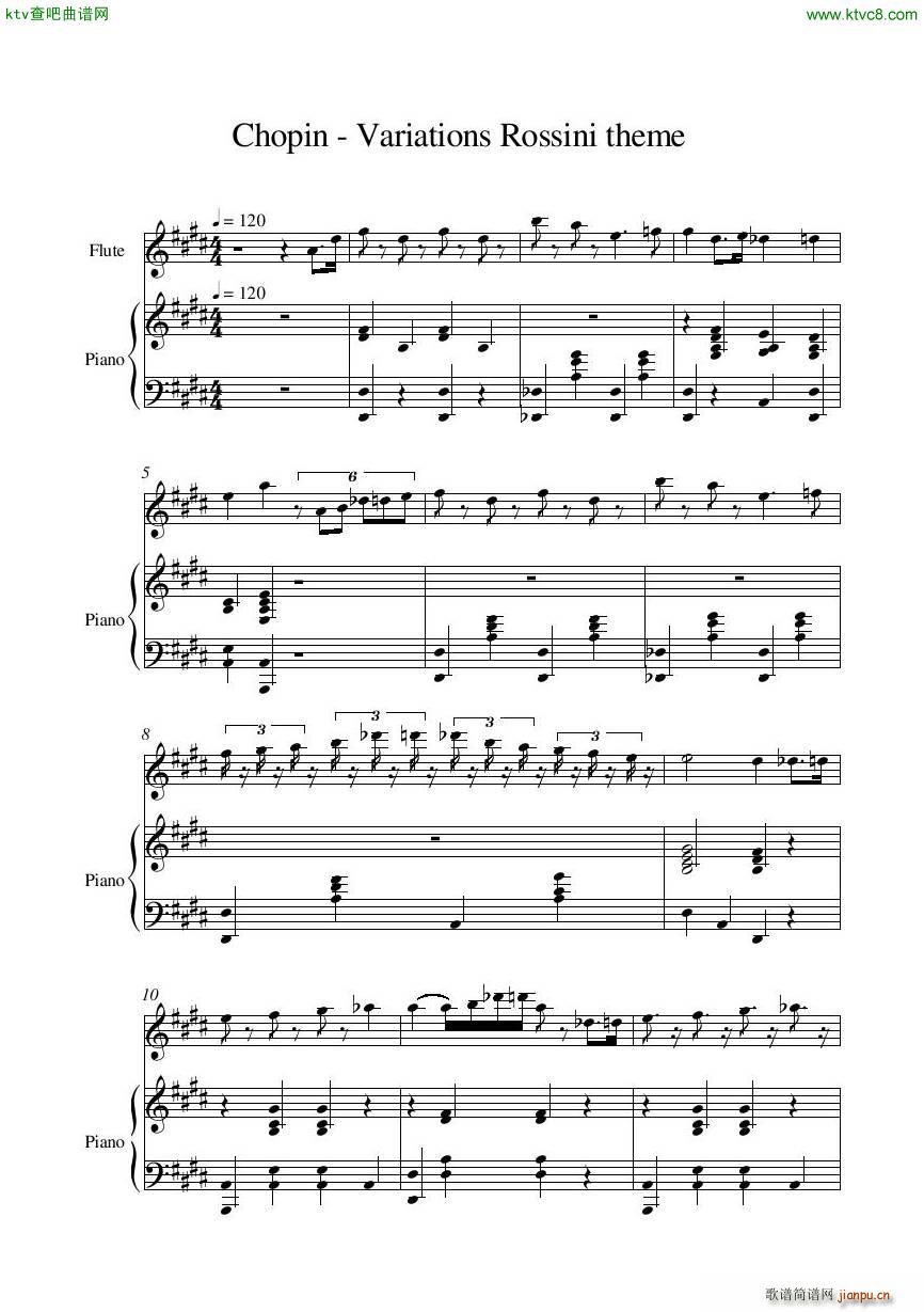 Chopin Variations Rossini flute piano1
