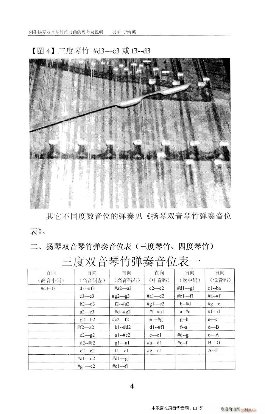 扬琴双音琴竹练习曲30首9