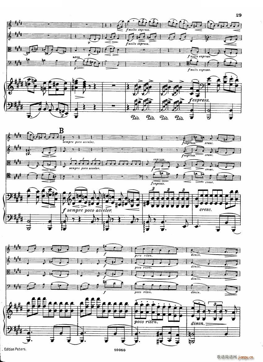 Brahms op 34 Piano Quintet f-minor score（一）28