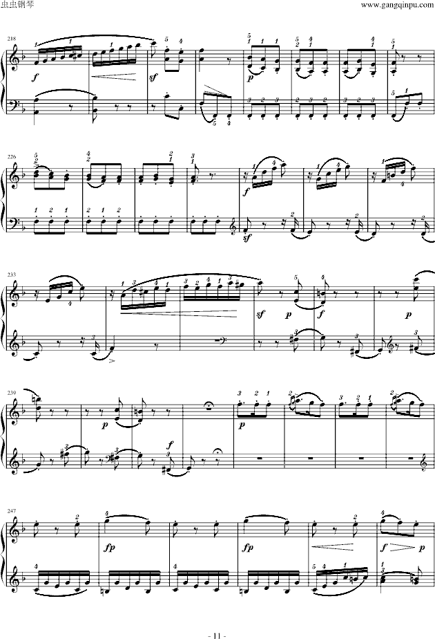 莫扎特F大调钢琴奏鸣曲 K280-钢琴谱(钢琴曲)-莫扎特11