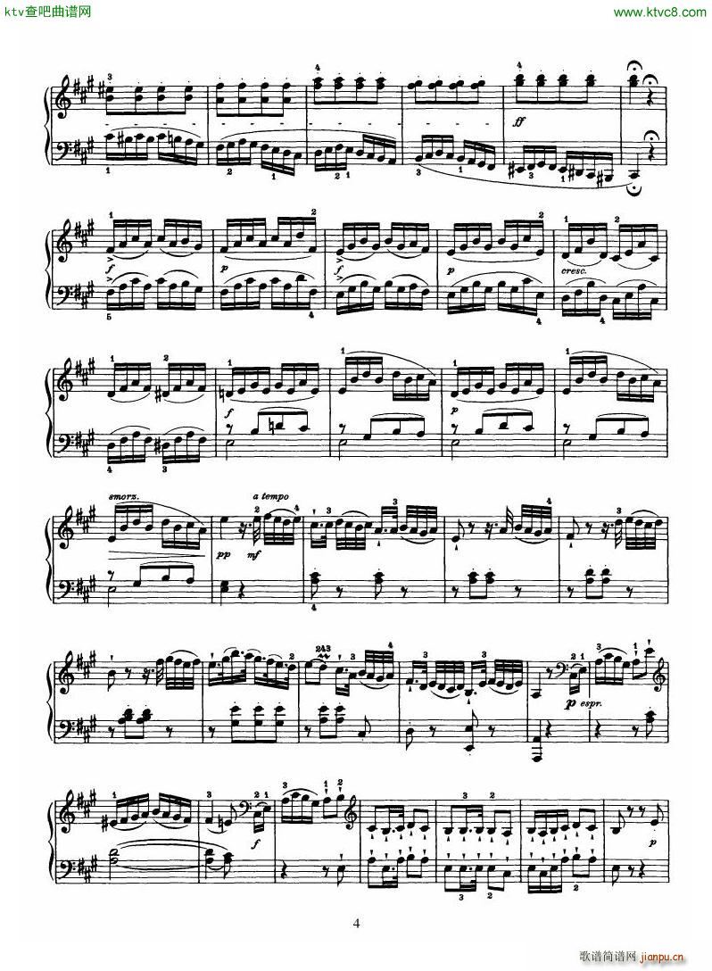 Haydn Piano Sonata No 30 In A4