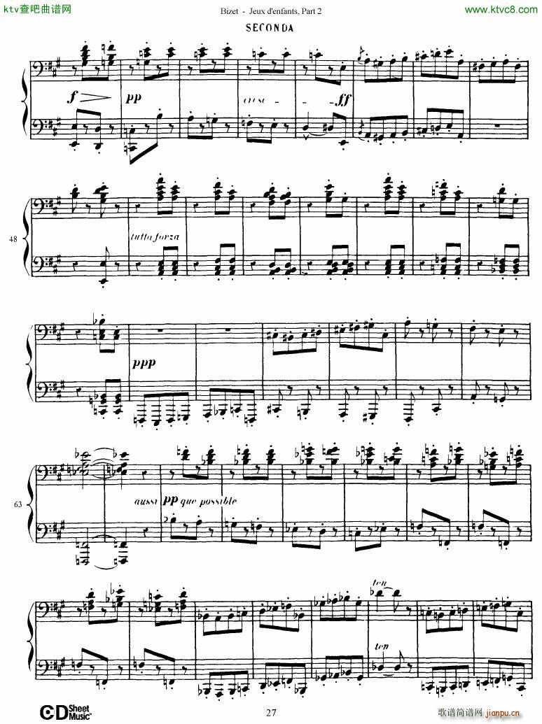 Bizet Jeaux d Enfants Part II28