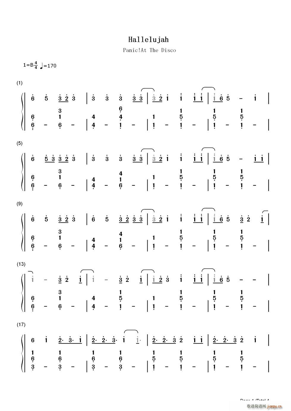 Hallelujah（双手）_Panic at the Disco1