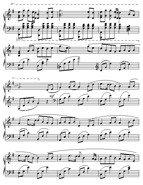 祝福-钢琴谱(钢琴曲)-张学友4
