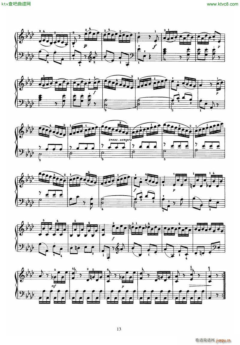 Piano Sonata No 46 in Ab13