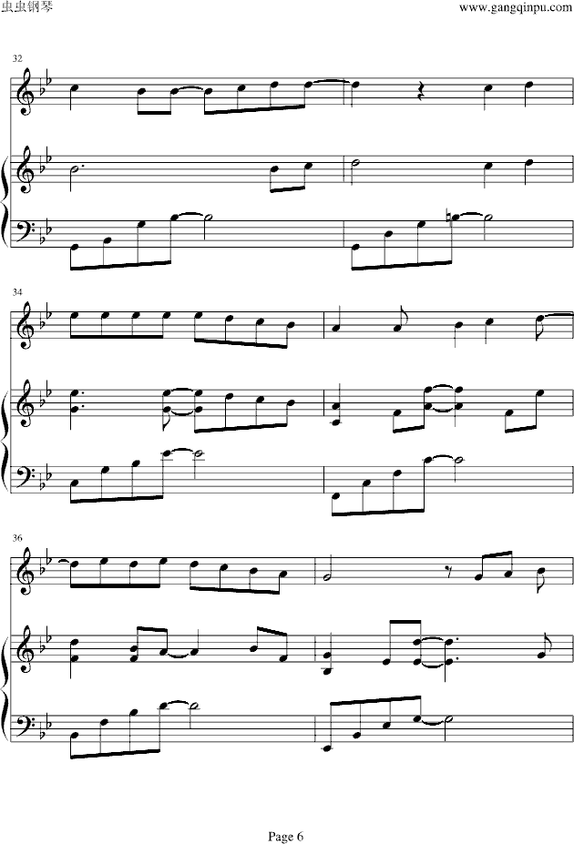 从开始到现在 钢琴弹唱版-钢琴谱(钢琴曲)-裴勇俊6