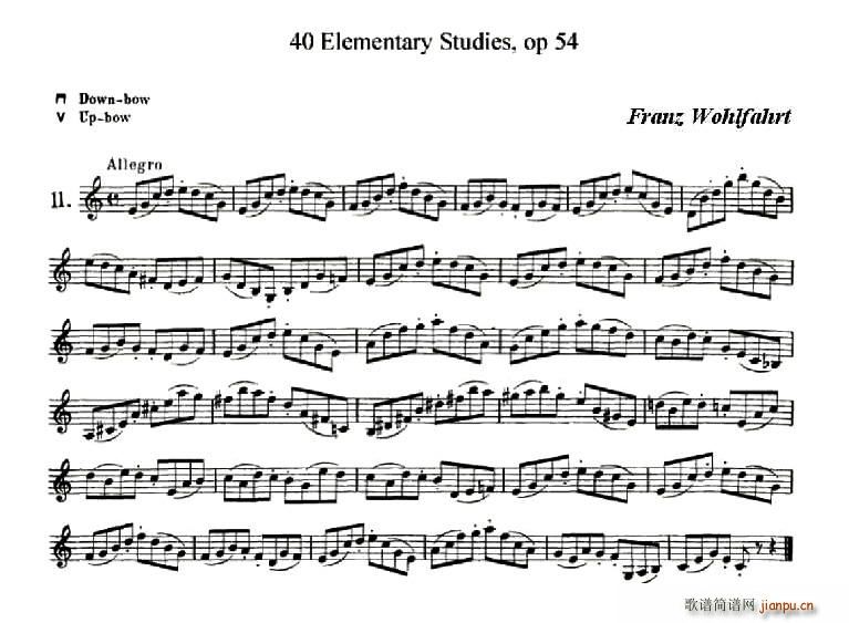 40首小提琴初级技巧练习曲之111