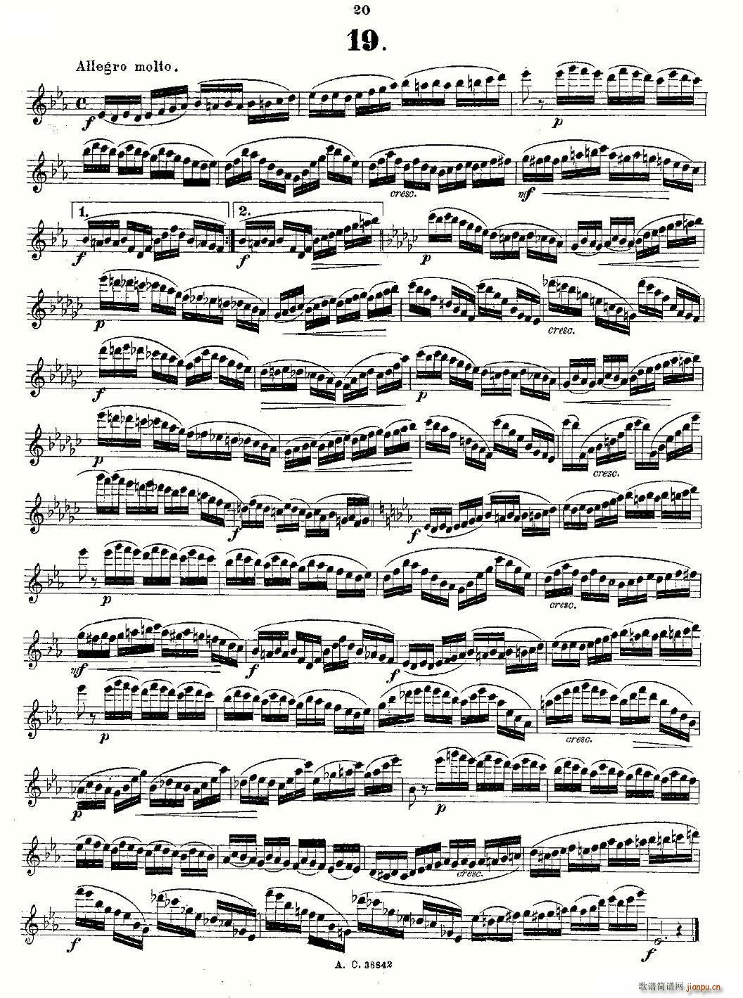 24首长笛练习曲 Op.21 之13―248