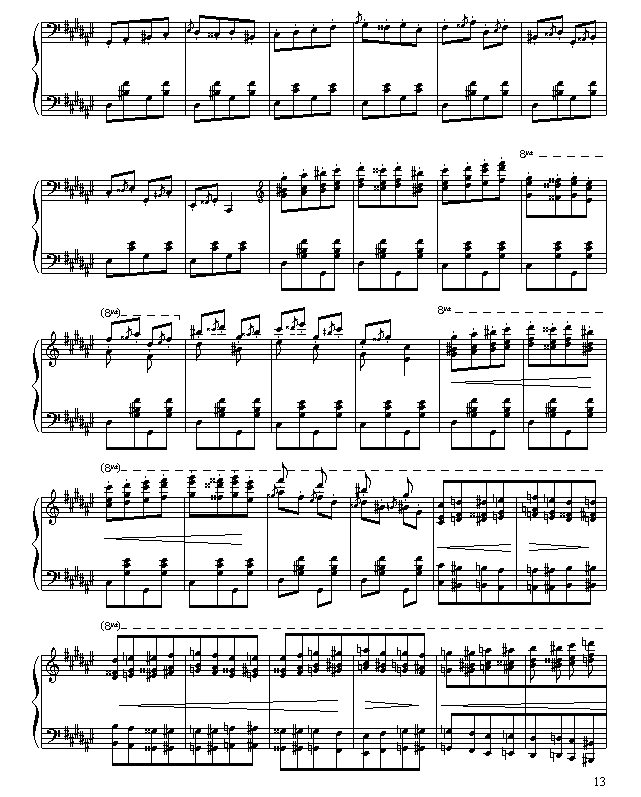 匈牙利狂想曲第二号-钢琴谱(钢琴曲)-李斯特13