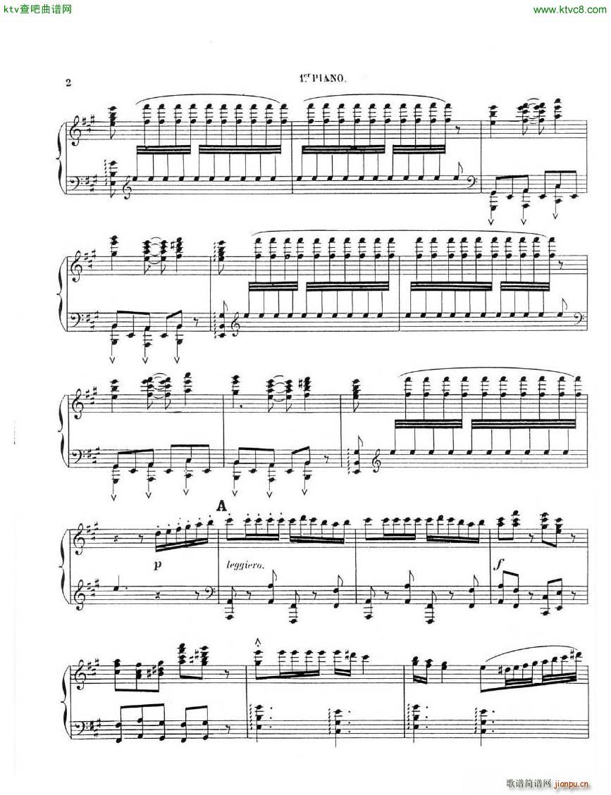 Chaminade Cecil La Sevillane for 2 pianos 4 hands2