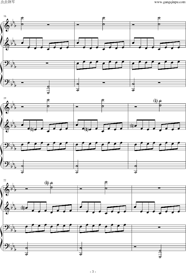 逆鳞狂想曲-钢琴谱(钢琴曲)-世界名曲3