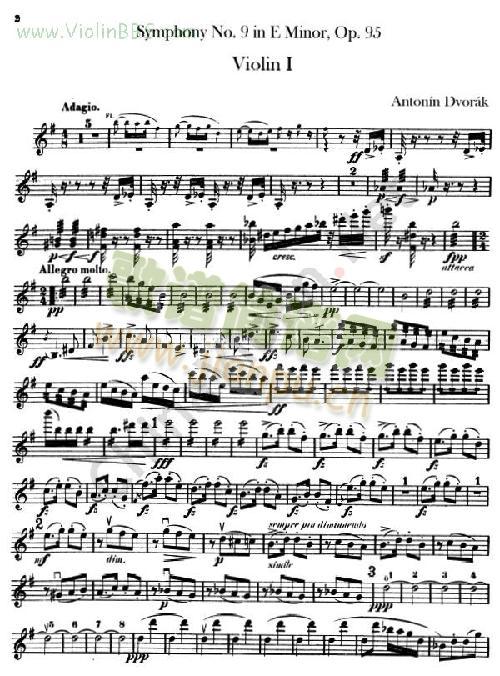 Symphony No.9 in E Minor. Op.95 (New World)第一小提琴1