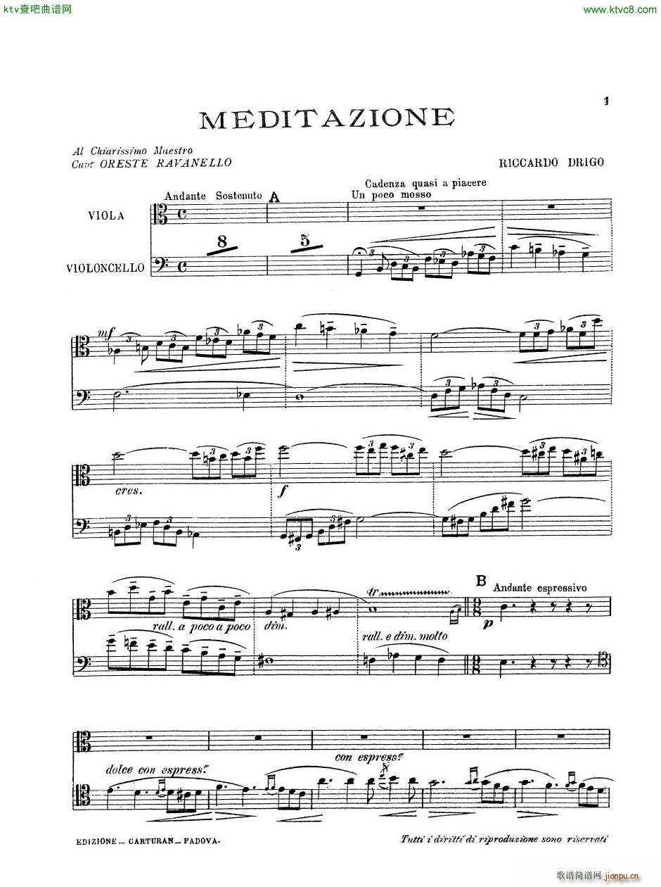 Drigo Meditation Viola Cello Piano8
