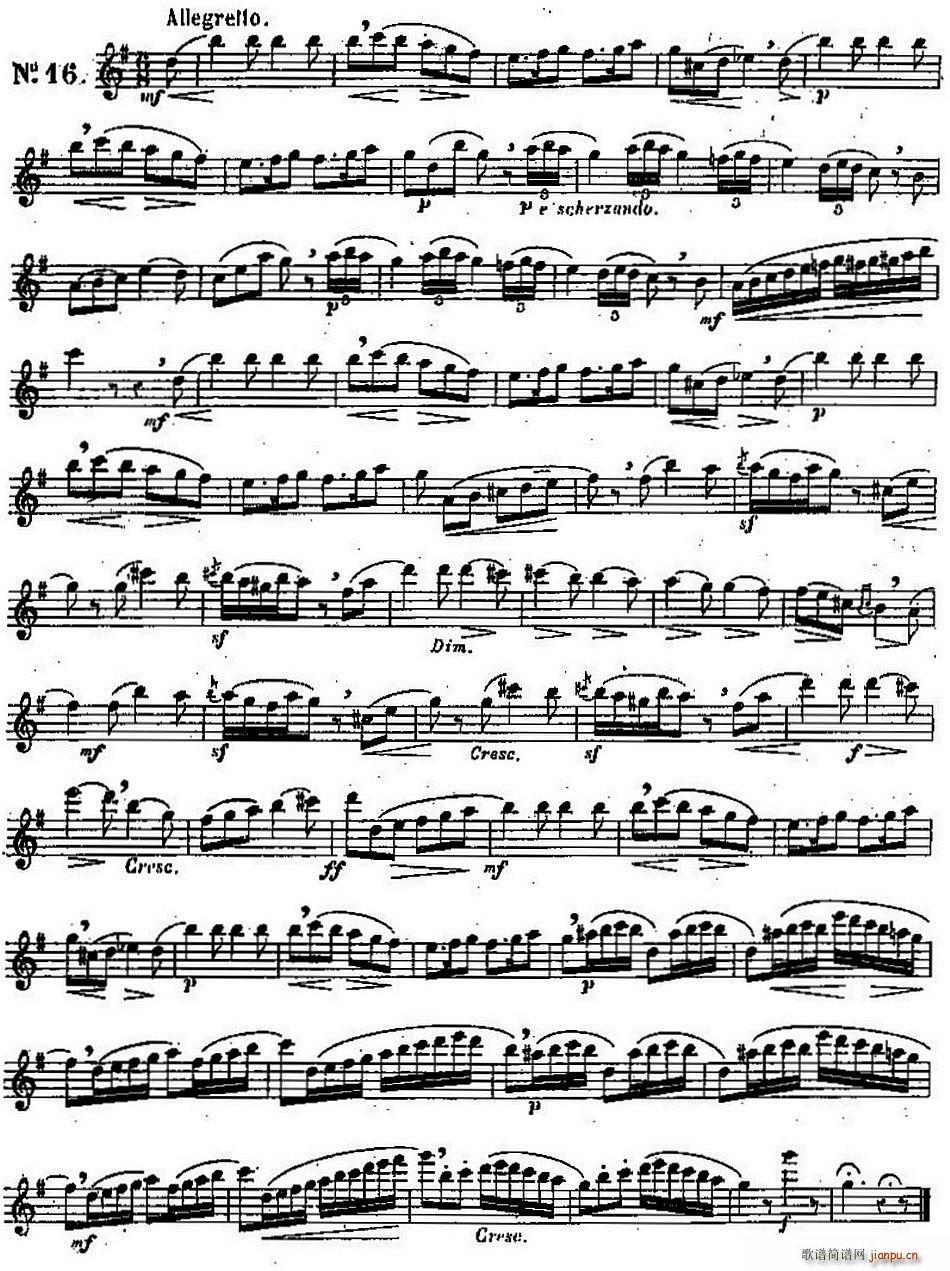 二十首练习曲作品131号(NO 16)1