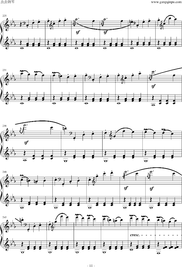 悲怆奏鸣曲第一乐章-钢琴谱(钢琴曲)-贝多芬-beethoven11
