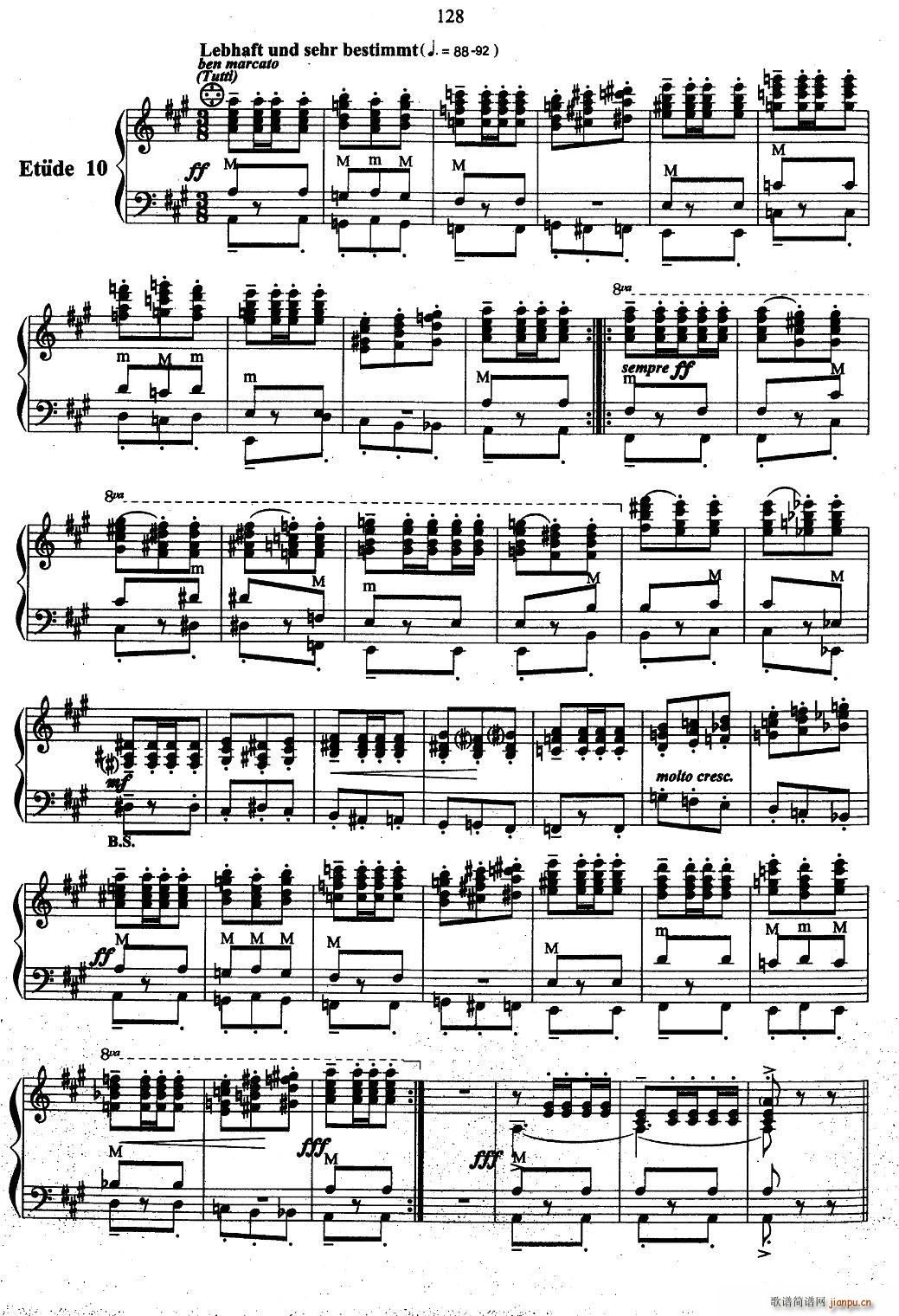 帕格尼尼主题音乐会练习曲（6―10）9