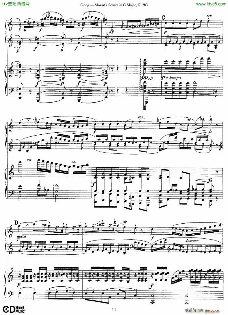 Grieg Sonata K 582 Mozart 2nd Piano Grieg11