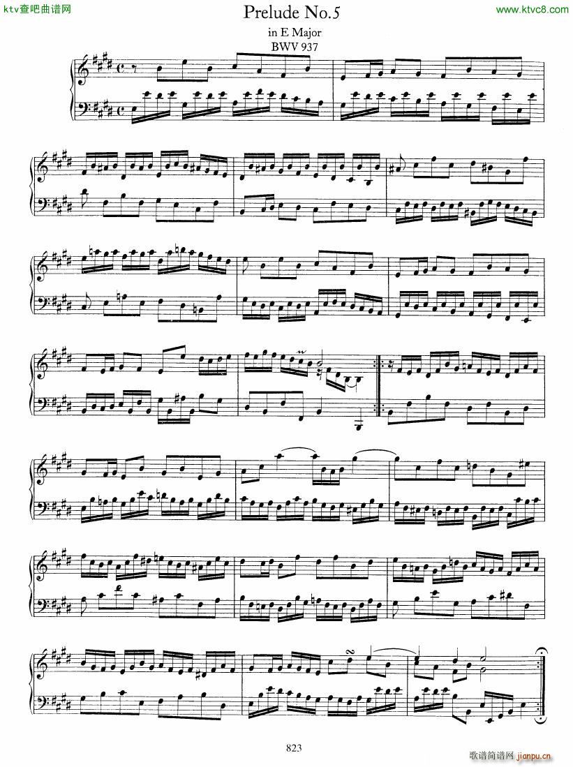 Bach JS BWV 933 938 6 Preludes6