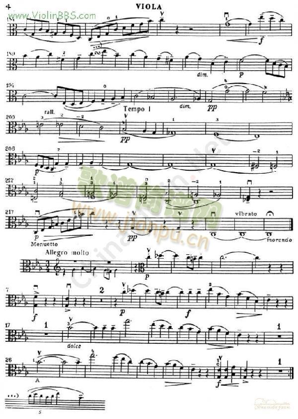 门德尔松《SONATA》中提（ I.）4