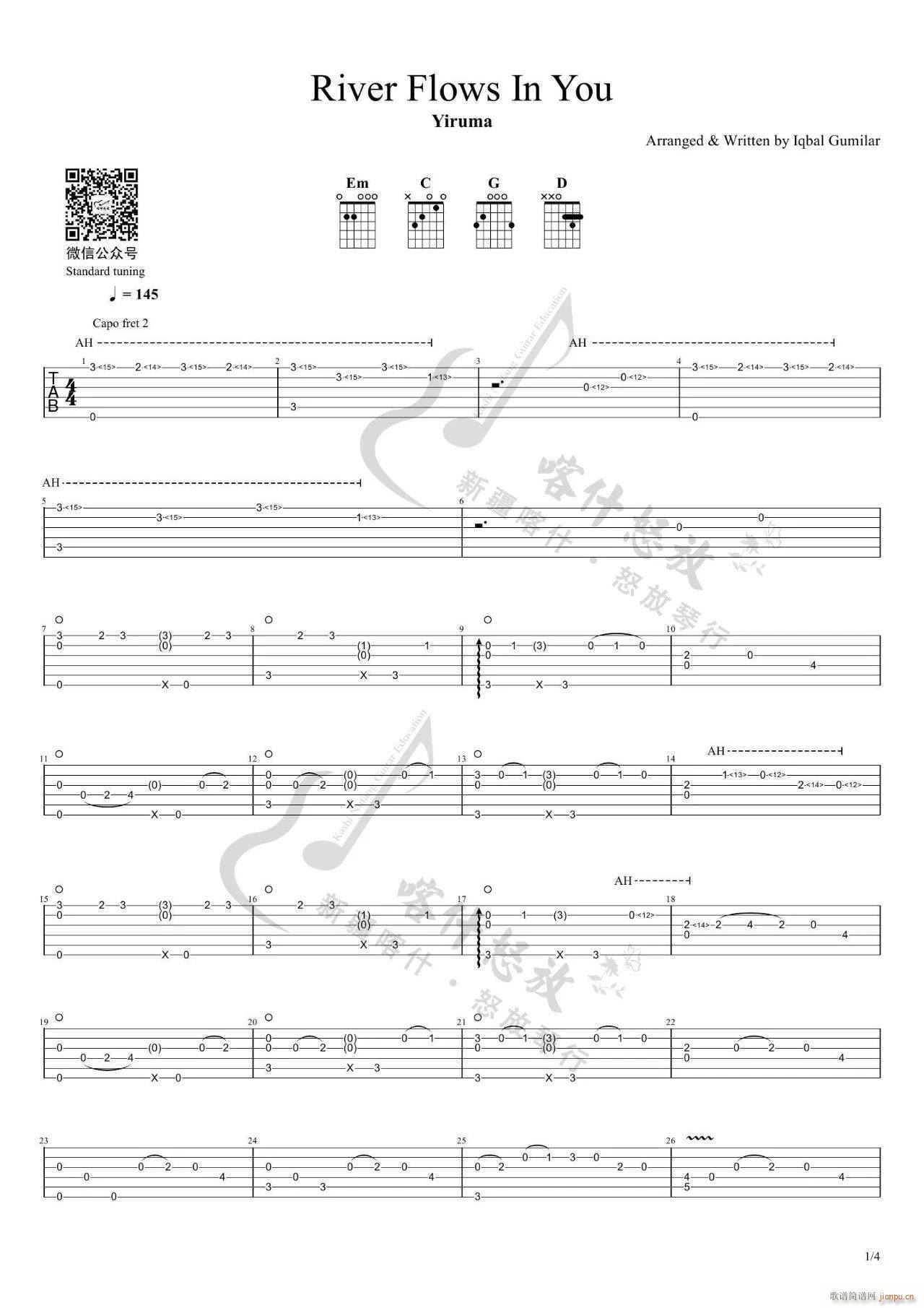 River-Flows-In-You指弹_Yiruma1