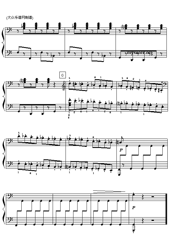 （俄）哈恰图良舞剧“加雅涅”选曲：马刀舞曲（之二 钢琴四手联弹）6
