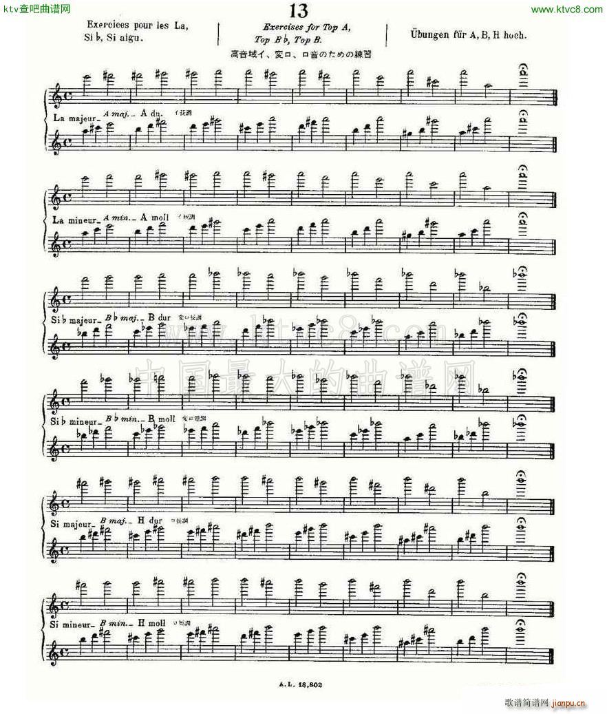 初级练习之13 Alphonse Ludec Debutant Flutiste1