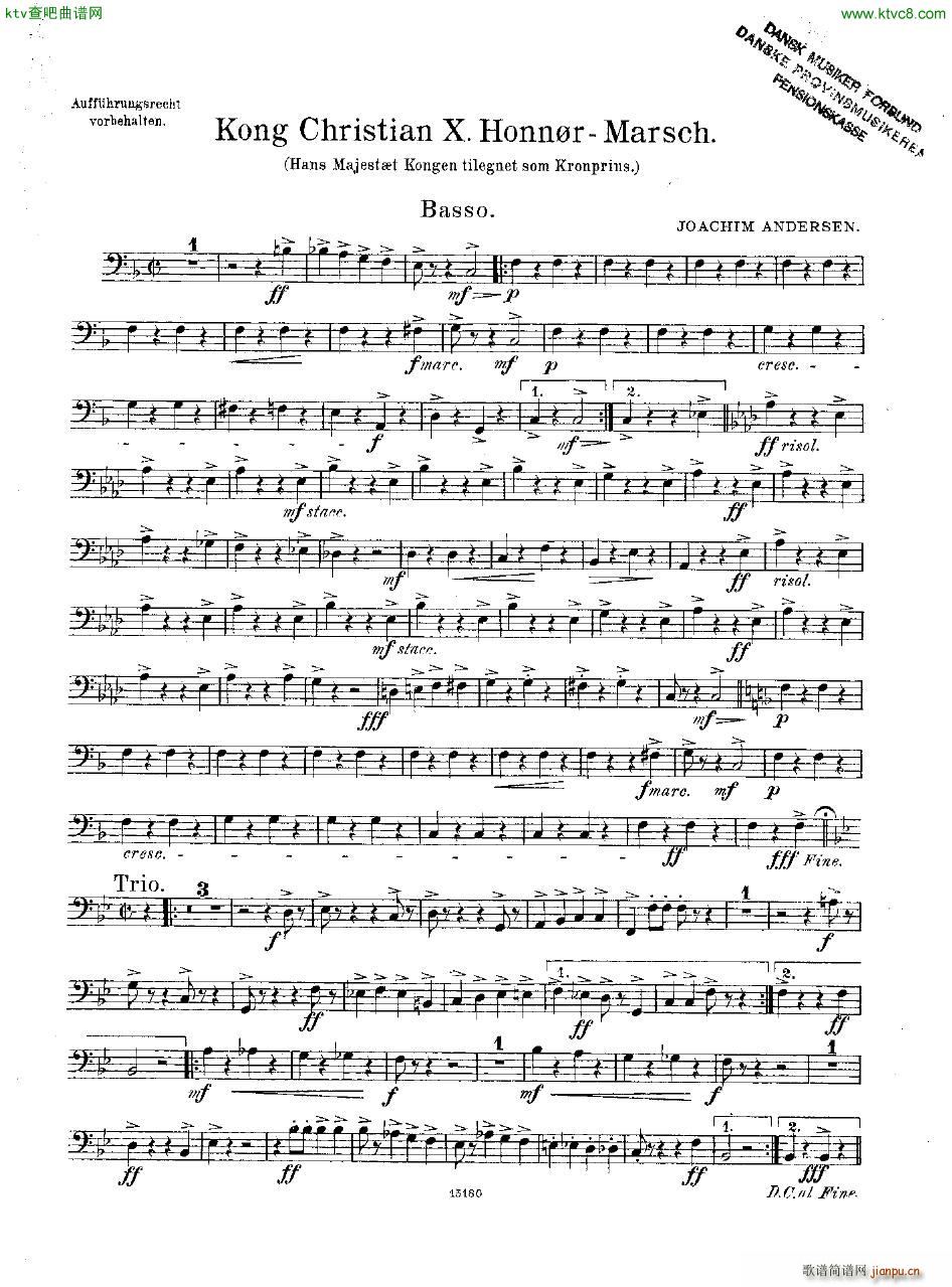 Andersen Kong Christian X Honn rmarsch orch8