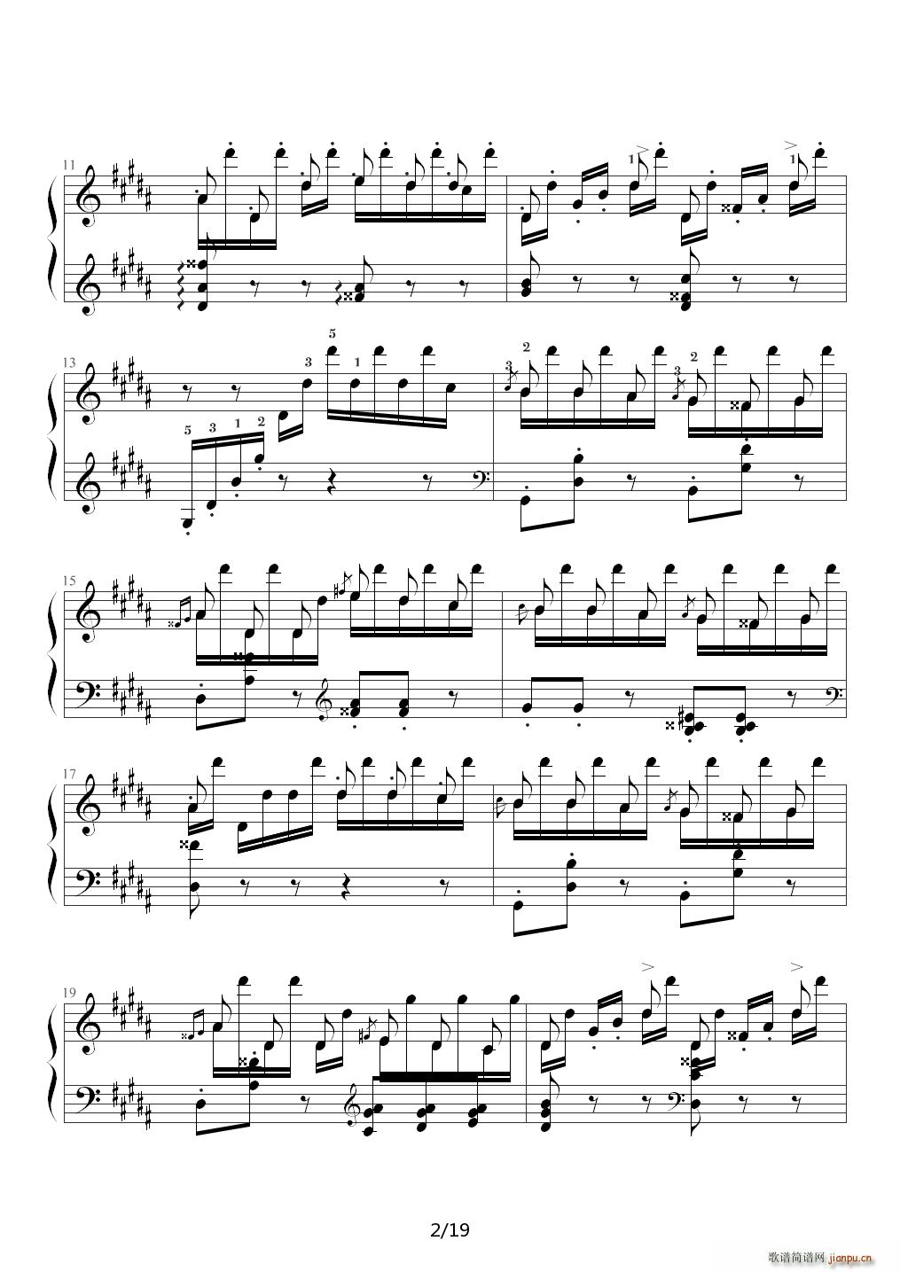 钟（帕格尼尼大练习曲III）李斯特 B调2