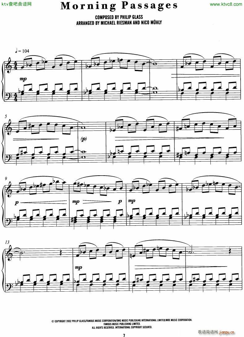 Philip Glass The Hours complete book4