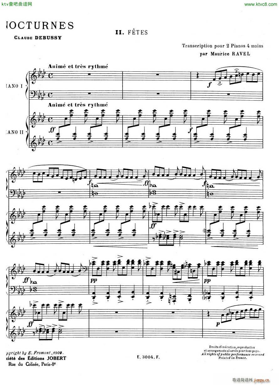 Debussy Ravel 3 Nocturnes 2pno9