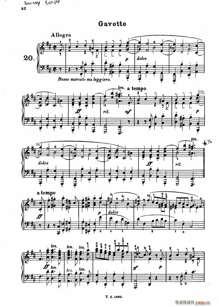 Corelli Album für Klavier Reinecke 二1