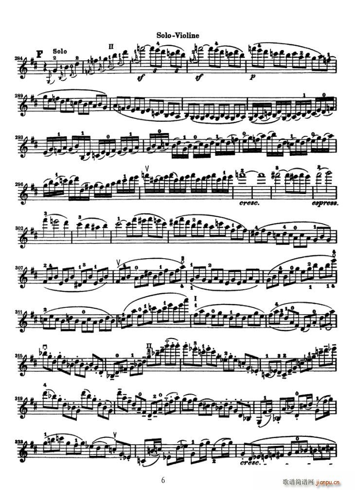 Konzert fur Violine（贝多芬小提琴协奏曲）6
