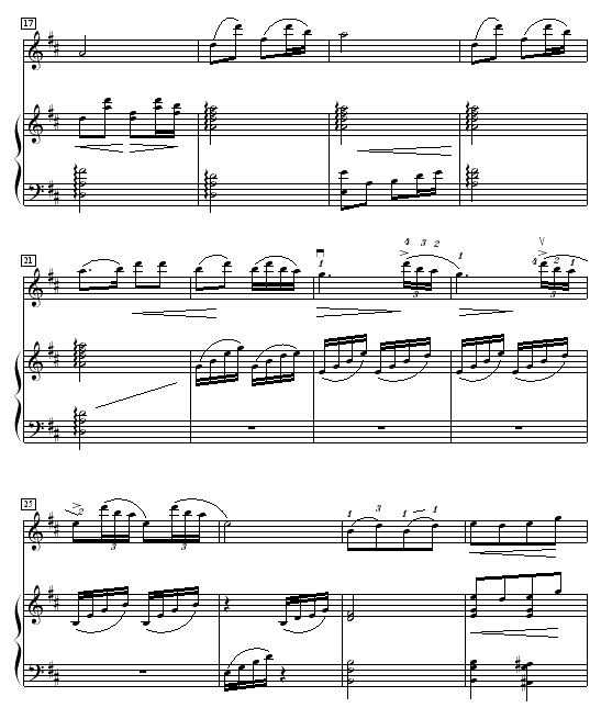 渔舟唱晚-钢琴谱(钢琴曲)-中国名曲3