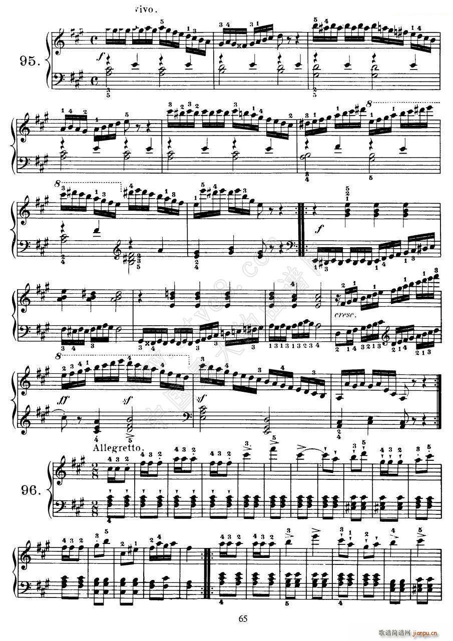 Czerny - 100 Progressive Studies Op 139（91―100）6