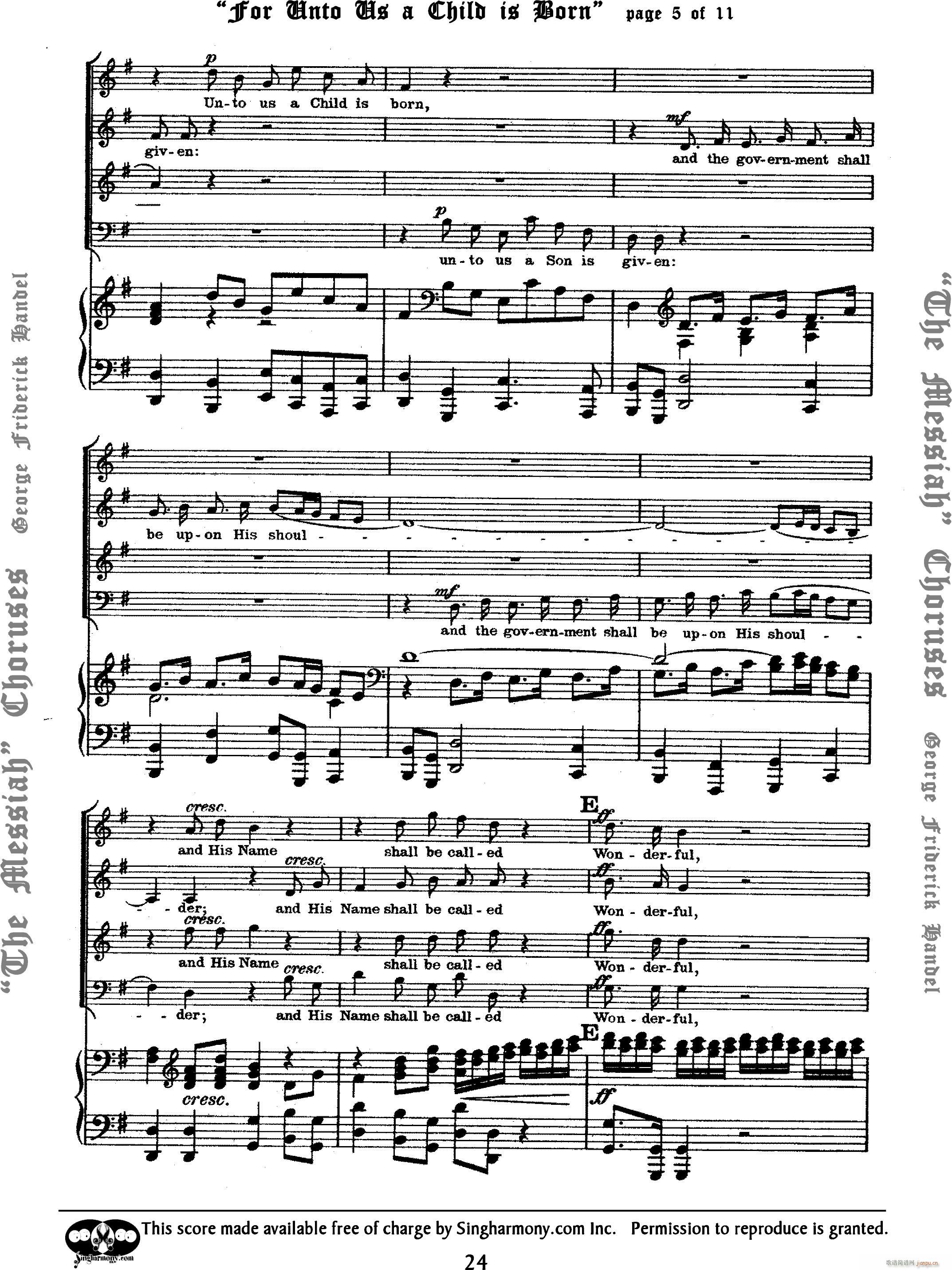 For unto us a Child is born_Handel5