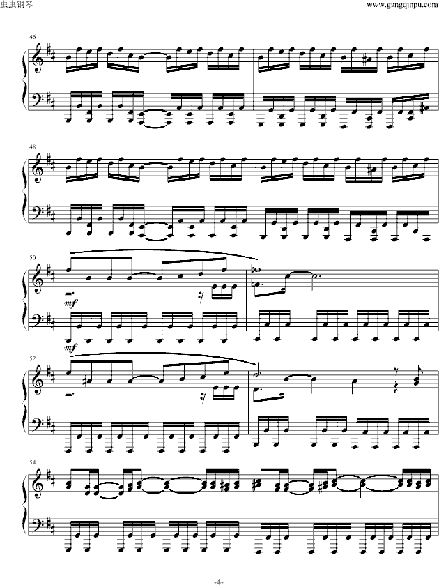 冥王 - 钢琴版-钢琴谱(钢琴曲)-Sound Horizon4