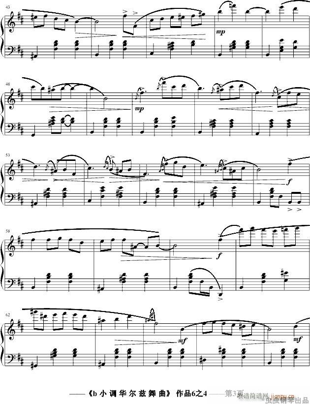 b 小调华尔兹舞曲Op6.4_jerry57433