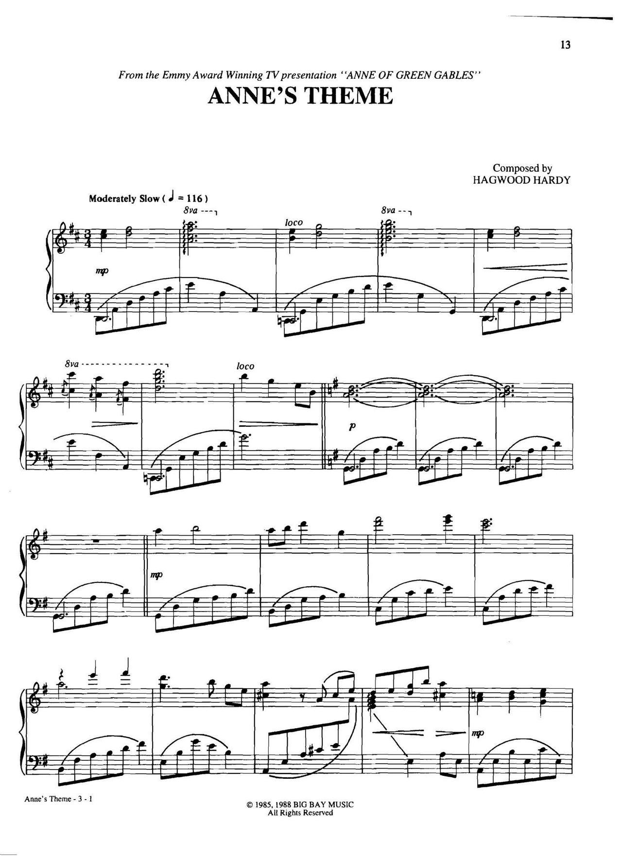 anne s theme(Dan Coates 流行情调 集)1