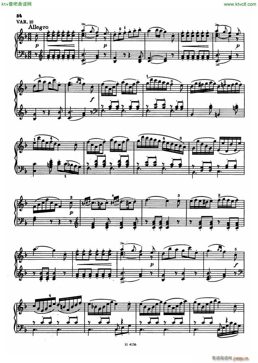 Czech piano variations from 18th century32