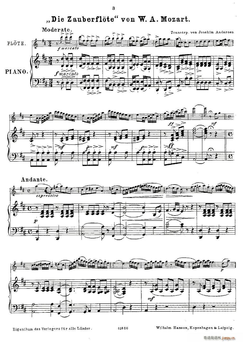Opern-Transcriptionen.Op.45-8（长笛+钢琴伴奏）1
