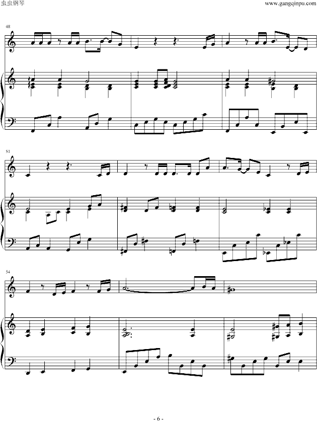 《云之彼端》―きみのこえ-钢琴谱(钢琴曲)-动漫影视6