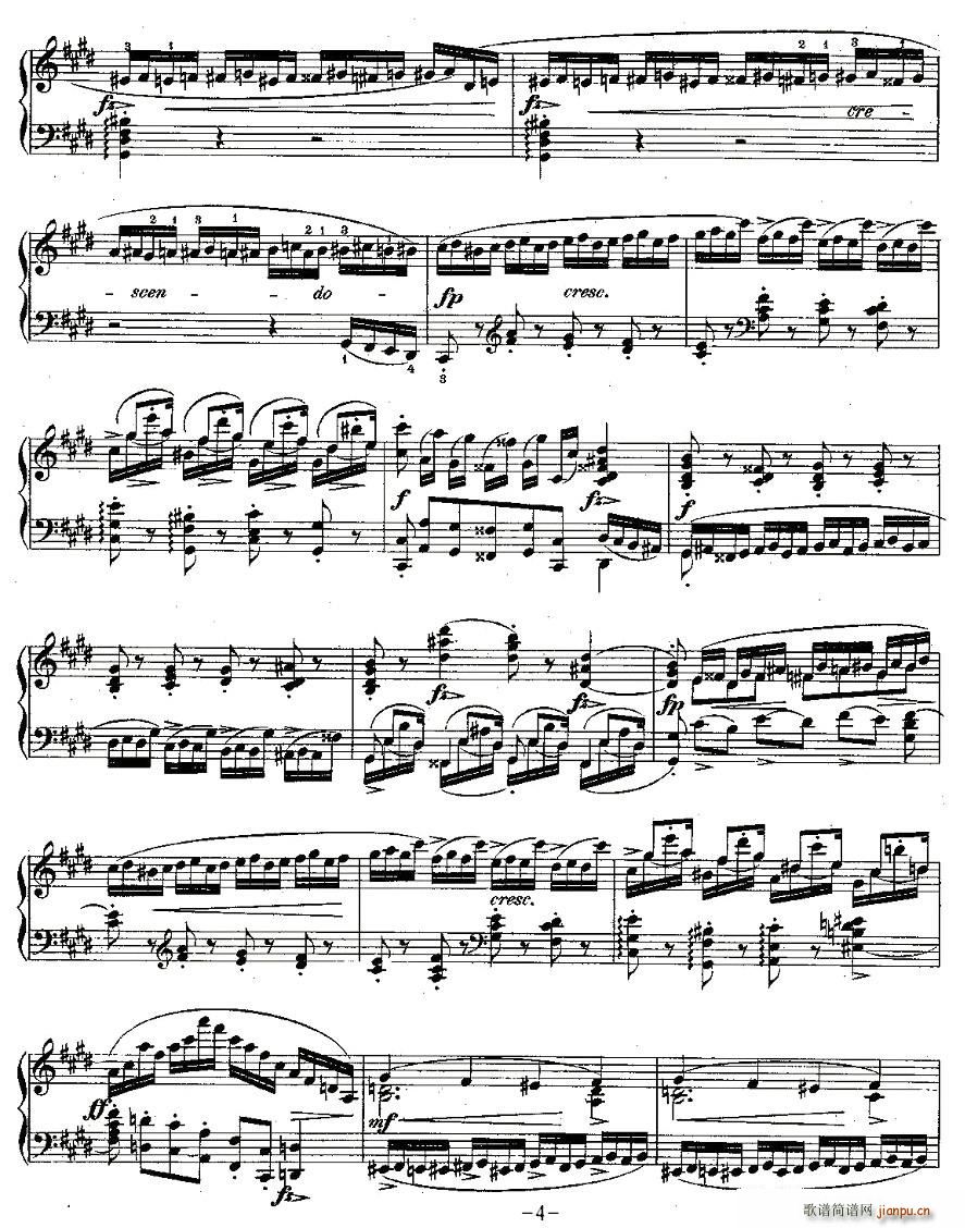 肖邦钢琴练习曲，Op.10之四3