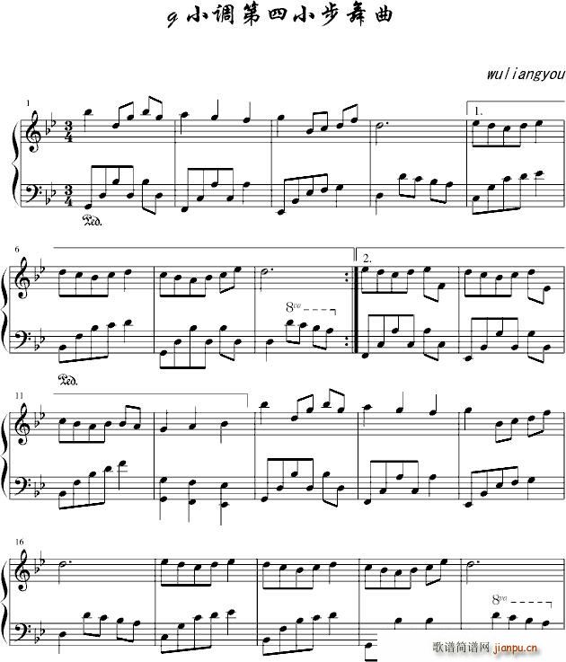 小步舞曲流行伴奏 待修改_巴赫 Bach1