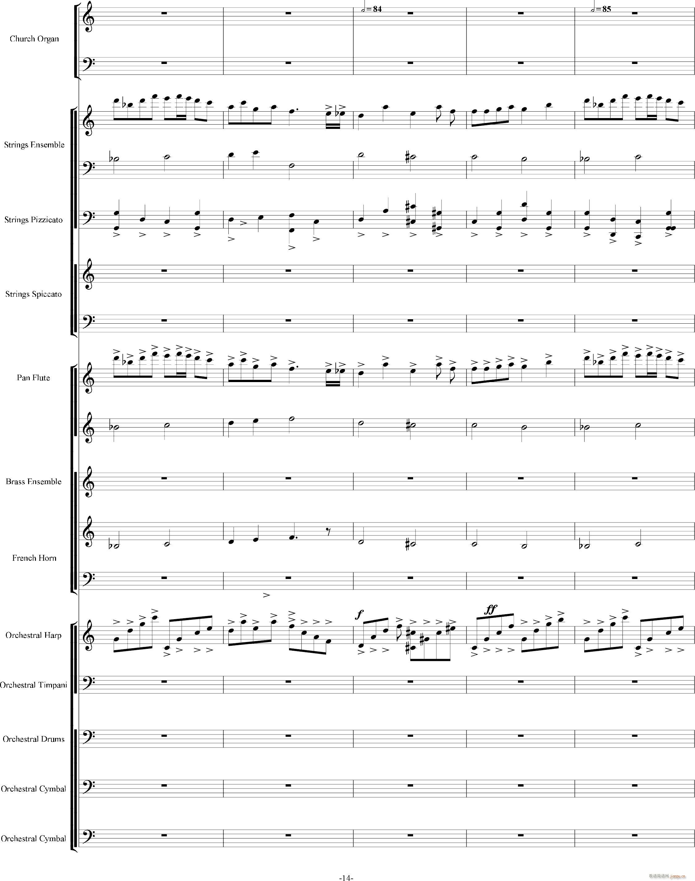 当管弦乐队遇上疯狂爵士鼓手-震撼总谱14